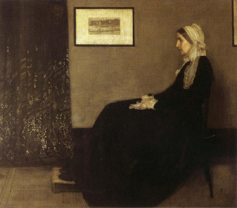 James Abbott McNeil Whistler Arrangement in Gray and Black: Portrait of the Artist's Mother oil painting image